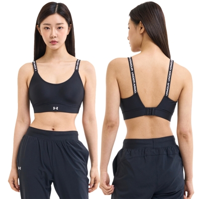 【UNDER ARMOUR】女 Infinity 中衝擊運動內衣_1384123-001