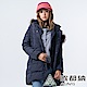 【ATUNAS 歐都納】女款時尚羽絨防風保暖中長版外套A1-G1829W藏青 product thumbnail 1