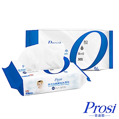 Prosi 普洛斯 0%無添加寶寶純水加厚型濕巾80抽x12包/箱