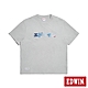 EDWIN 再生系列 寬版拼布方塊短袖T恤-男-銀灰色 product thumbnail 1