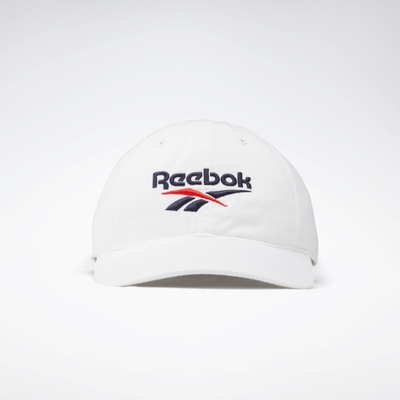 Reebok CL FO Vector Cap  老帽 休閒帽-白-FL9598