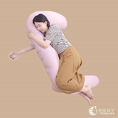 Embrace英柏絲 超大尺寸 孕婦-薰衣草紫 透氣舒壓 媽媽枕 哺乳/托腹/側睡