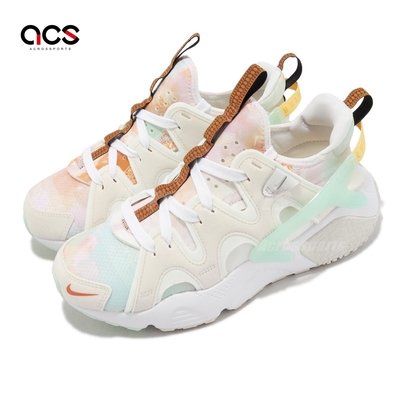 Nike 休閒鞋 Wmns Air Huarache Craft 女鞋 白 綠 襪套式 緩震 FJ7735-031