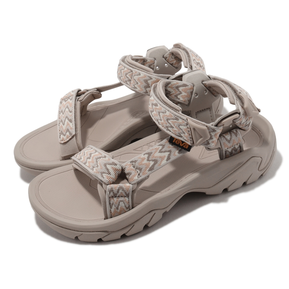 Teva 涼鞋 W Terra FI 5 Universal 女鞋 米 棕 圖騰 大地色 織帶 運動涼鞋 1099443SLNT