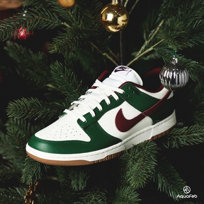 Nike Dunk Low Retro Gorge Green 男鞋 綠白色 聖誕節 低筒 休閒鞋 FB7160-161
