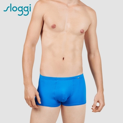 sloggi men 涼感系列Cool Checker 男士寬鬆內褲 蔚藍 G918715 MA