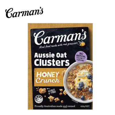 [澳洲 Carman s] 蜂蜜脆穀塊 (450g/盒)