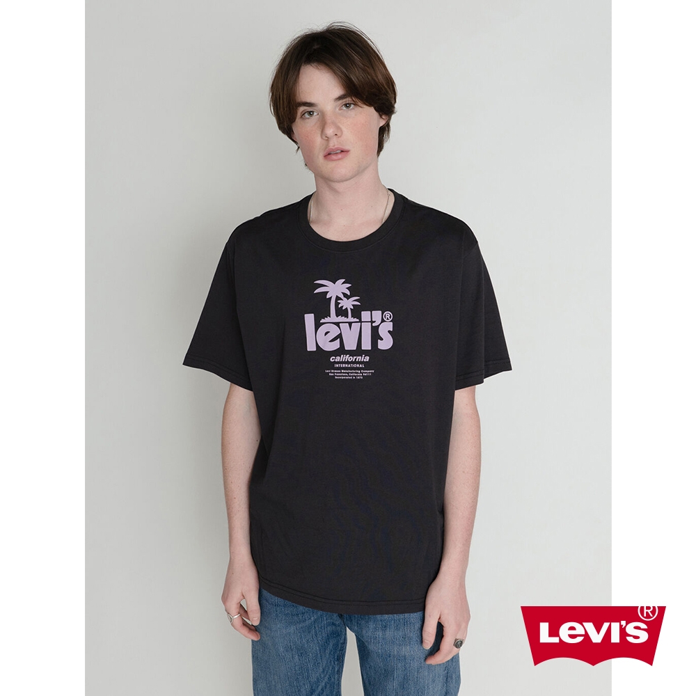 Levis 男款 短袖T恤 / 寬鬆休閒版型 / 棕櫚樹造型Logo