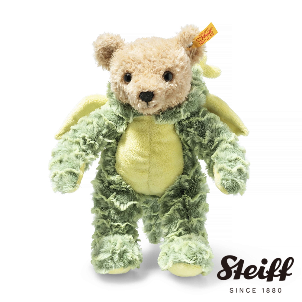 STEIFF德國金耳釦泰迪熊Teddy bear dragon 12生肖龍 經典泰迪熊 黃標