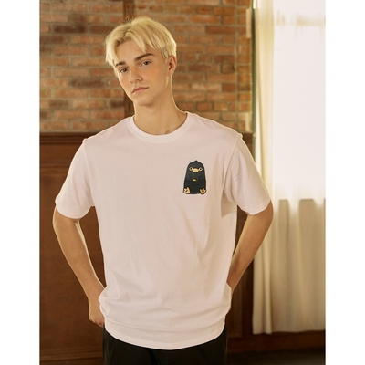 CACO-MIT 玻璃獸趣味口袋T-情侶款-男【D1WB019】