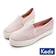 Keds TRIPLE DECKER 彩色條紋休閒便鞋-粉紅 product thumbnail 1