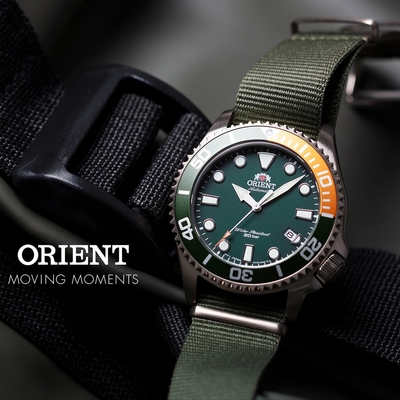 ORIENT 東方錶 潛水風格200米機械錶 送禮推薦-綠/43.4mm RA-AC0K04E