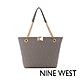 NINE WEST GRACELYN  金釦衍縫肩背托特包-可可棕(124823) product thumbnail 1