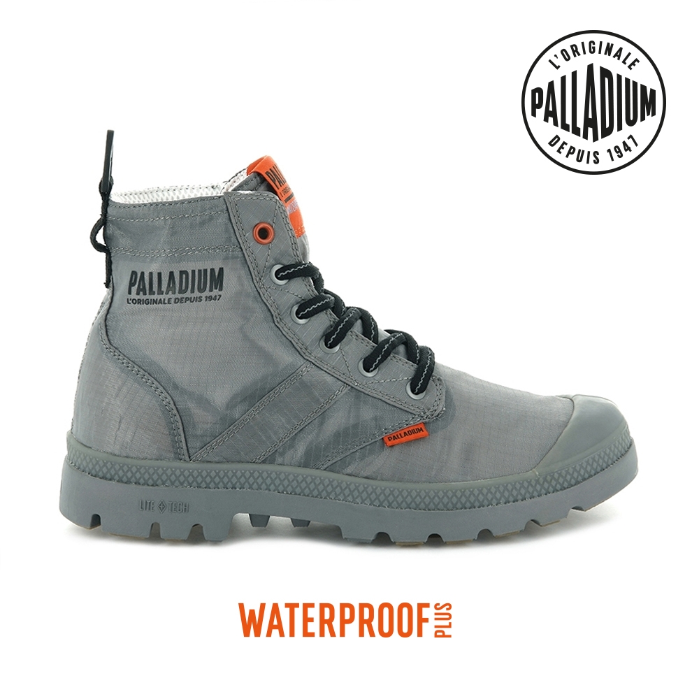 PALLADIUM PAMPA LITE+ VAPOR WP+輕量防水靴-中性-灰