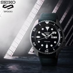 SEIKO 精工 5 Sports 系列潮流機械錶 4R36-07G0X(SRPD65K3)-黑/42.5mm