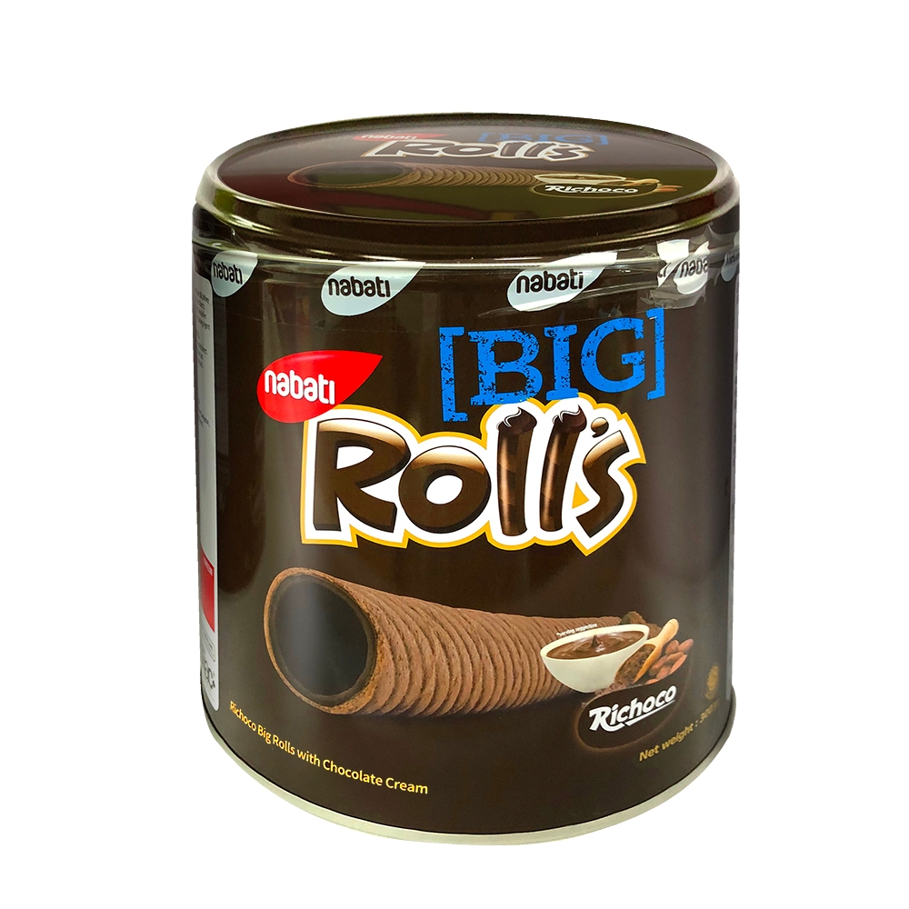 Nabati麗巧克 Rolls巧克力風味蛋捲威化(300g)