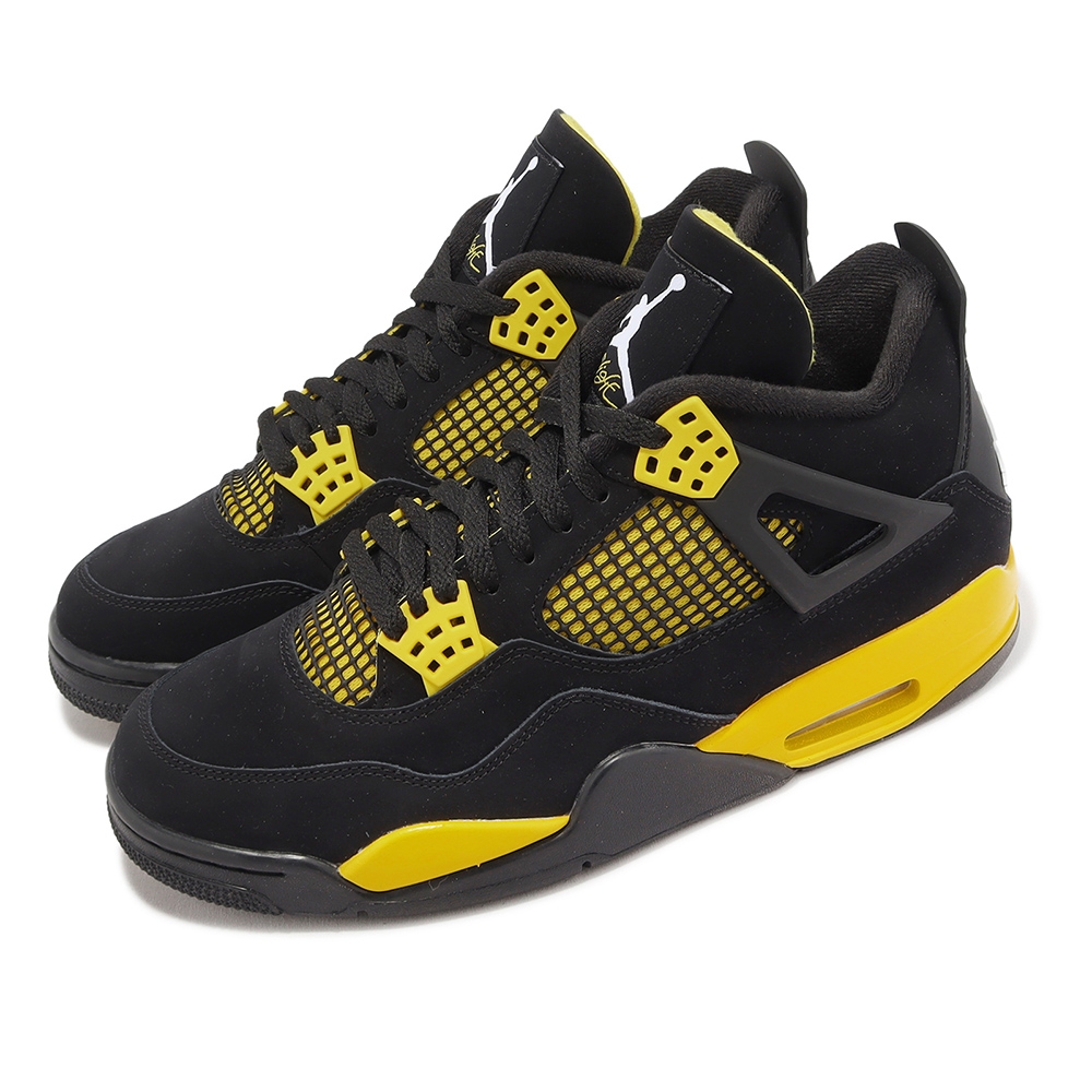 Nike Air Jordan 4 Retro Thunder 黑黃復刻AJ4 雷神男鞋喬丹4代DH6927