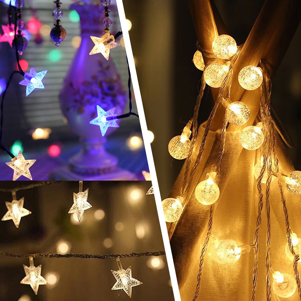 半島良品 3米IG爆款派對佈置燈串 星星燈 圓球燈 氣氛燈串 居家裝飾 牆面佈置 情人佈置 耶誕 聖誕燈 燈飾燈串(3款)