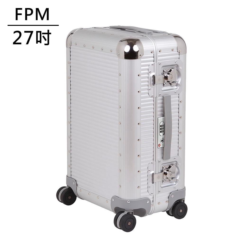 (送專櫃收納袋)FPM MILANO BANK S Moonlight系列 27吋行李箱 月光銀 (平輸品)