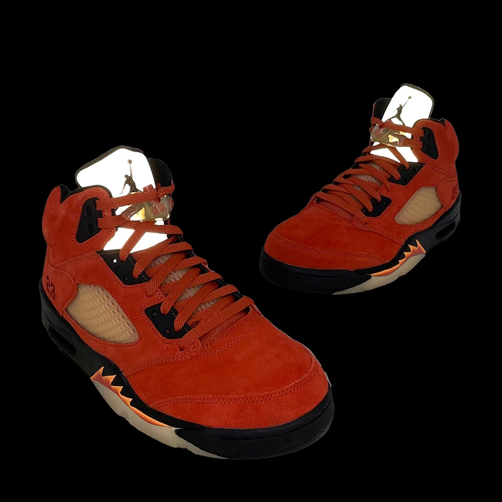 Nike Wmns Air Jordan 5 Retro Dunk on Mars 女鞋紅黑麂皮DD9336-800