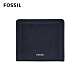 FOSSIL Logan 真皮系列拉鍊零錢袋設計短夾-海軍藍 SL7829406 product thumbnail 2