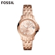 FOSSIL FB-01 個性時尚三針鍊帶女錶-玫瑰金色 36MM ES4748 product thumbnail 1