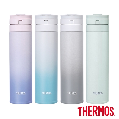 THERMOS膳魔師 不鏽鋼超輕量自動上鎖真空保溫瓶450ml(4色)(JNS-453)