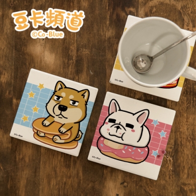 【收納皇后】豆卡系列 陶瓷吸水杯墊 圓型/方形 (多款可選) 10x10x0.6cm