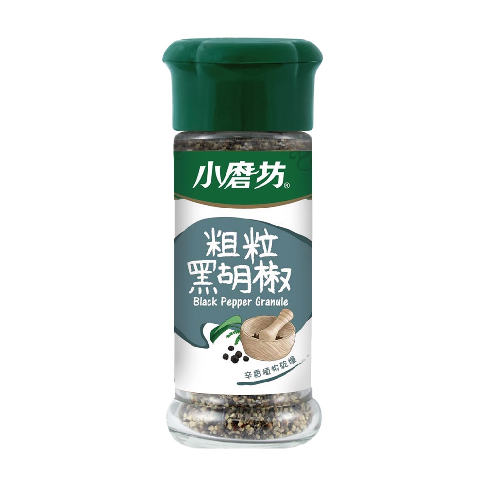 小磨坊 粗粒黑胡椒(25g/罐)