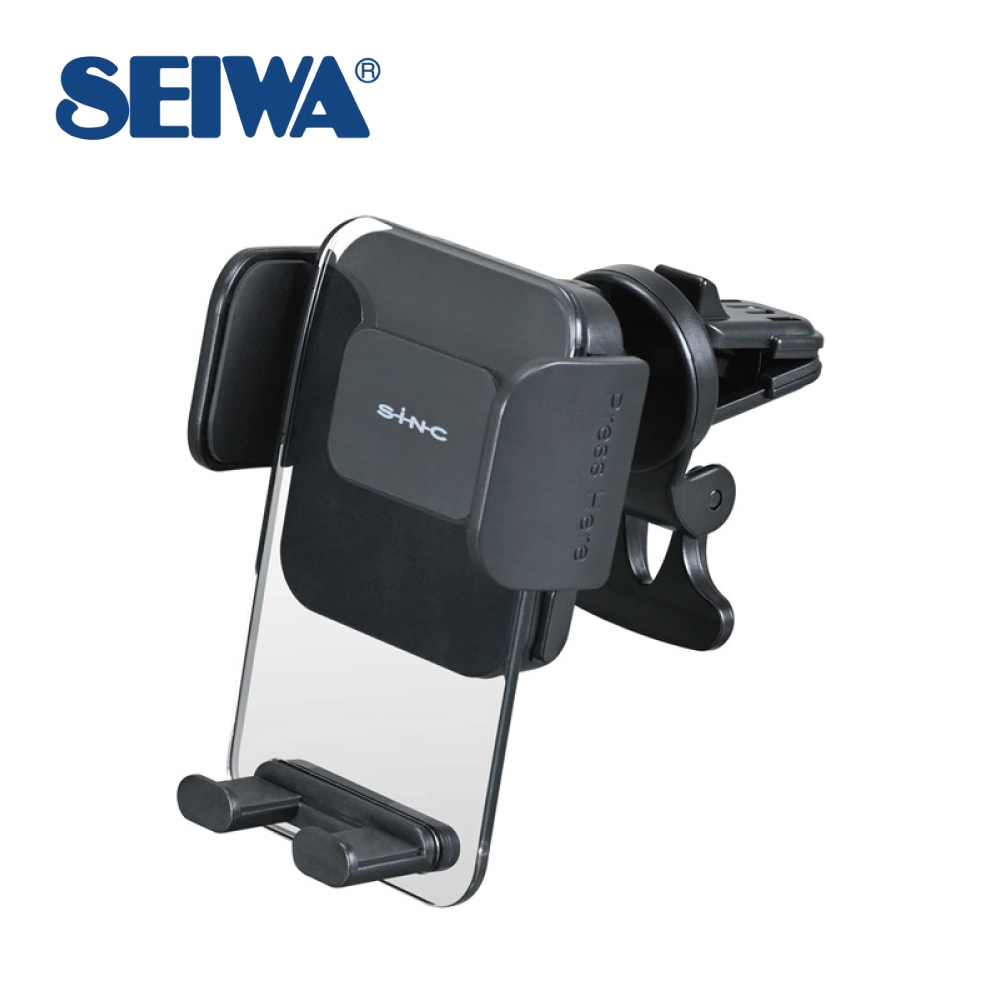 SEIWA 冷氣出風口夾式 透明背板智慧型手機架 WA118