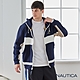 Nautica 男裝 時尚修身拼接刷毛外套-深藍 product thumbnail 1