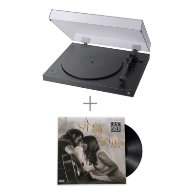 SONY PS-HX500 黑膠唱盤 與 一個巨星的誕生 電影原聲帶 黑膠唱片 組合