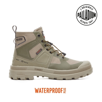 PALLADIUM PAMPA TECH EXP WP+快穿米其林科技聯名橘標防水靴-中性-墨綠/黑