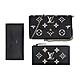 LV M80482 FELICIE POCHETTE壓印LOGO Monogram牛皮扣式三合一鏈帶斜背包(黑x米) product thumbnail 1