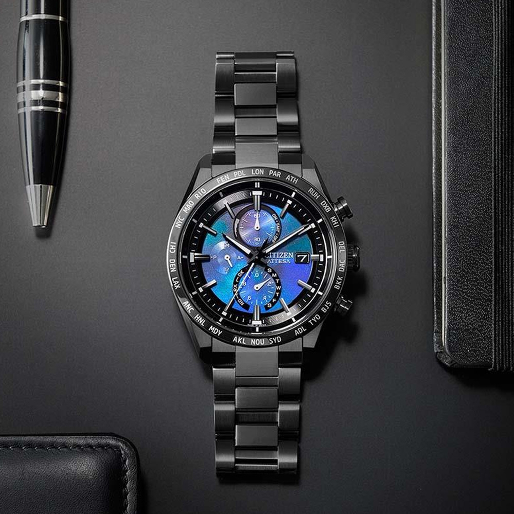 CITIZEN 星辰限量HAKUTO-R限定款宇宙登月電波計時腕錶-42mm(AT8285-68Z 