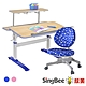 【SingBee 欣美】LeTaHo手搖雙板成長桌+80上層板+126椅-藍/粉(書桌椅 書桌 升降桌椅 成長桌椅 兒童桌椅) product thumbnail 3