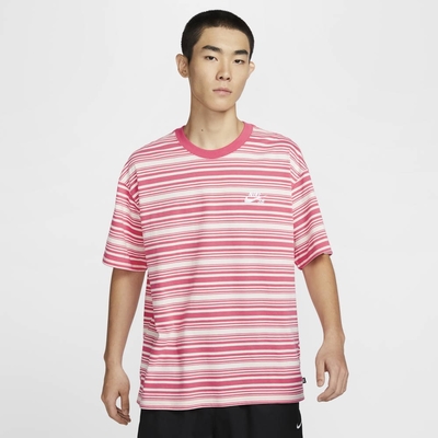 NIKE AS U NK SB TEE M90 STRIPE SP24 男短袖上衣-粉-FQ3712838