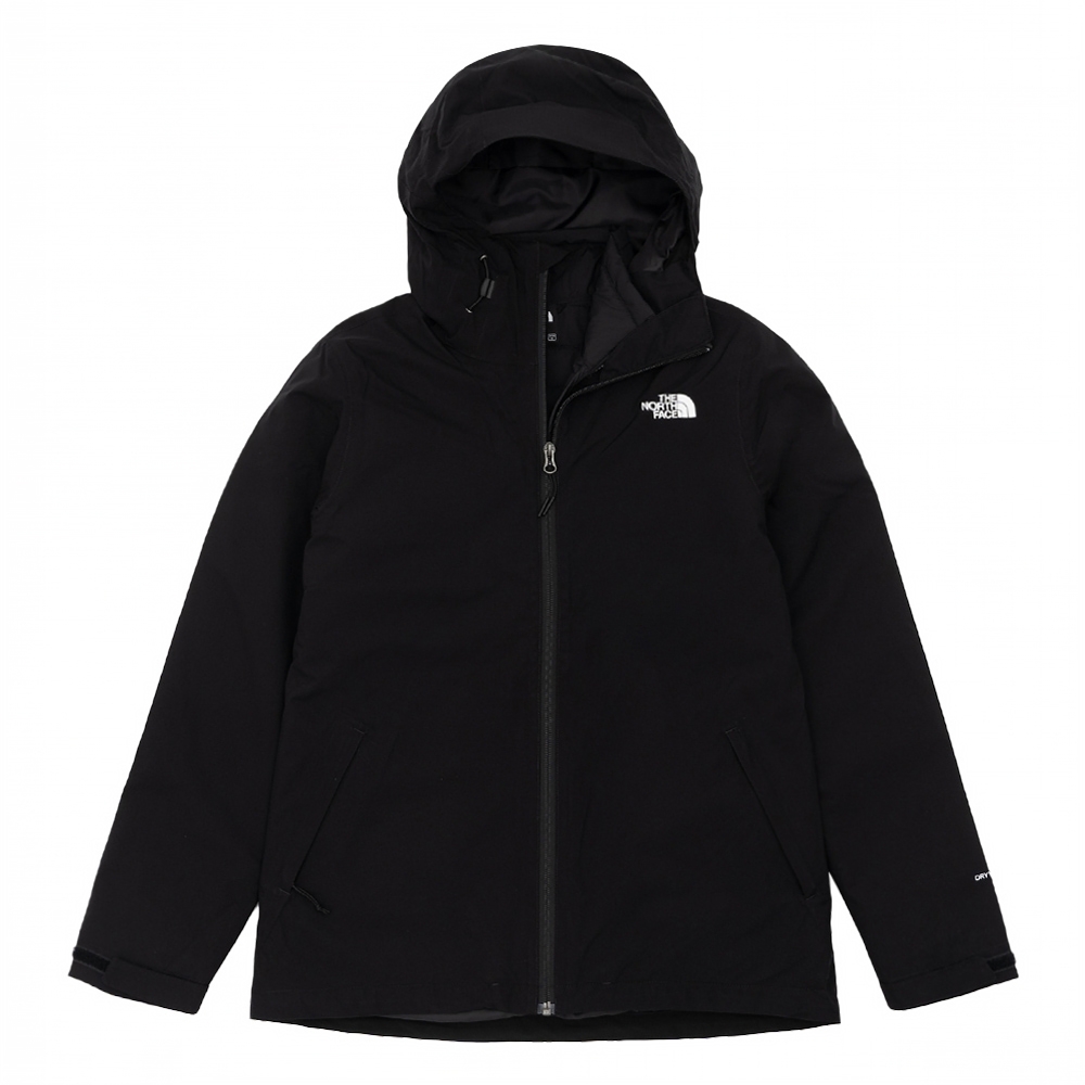 The North Face 北臉 外套 女款 運動連帽外套 防潑水 透氣 保暖 三合一外套 W 黑 NF0A5B1XJK3