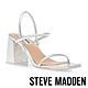 STEVE MADDEN-KOSMO 細帶方頭粗跟涼鞋-銀色 product thumbnail 1