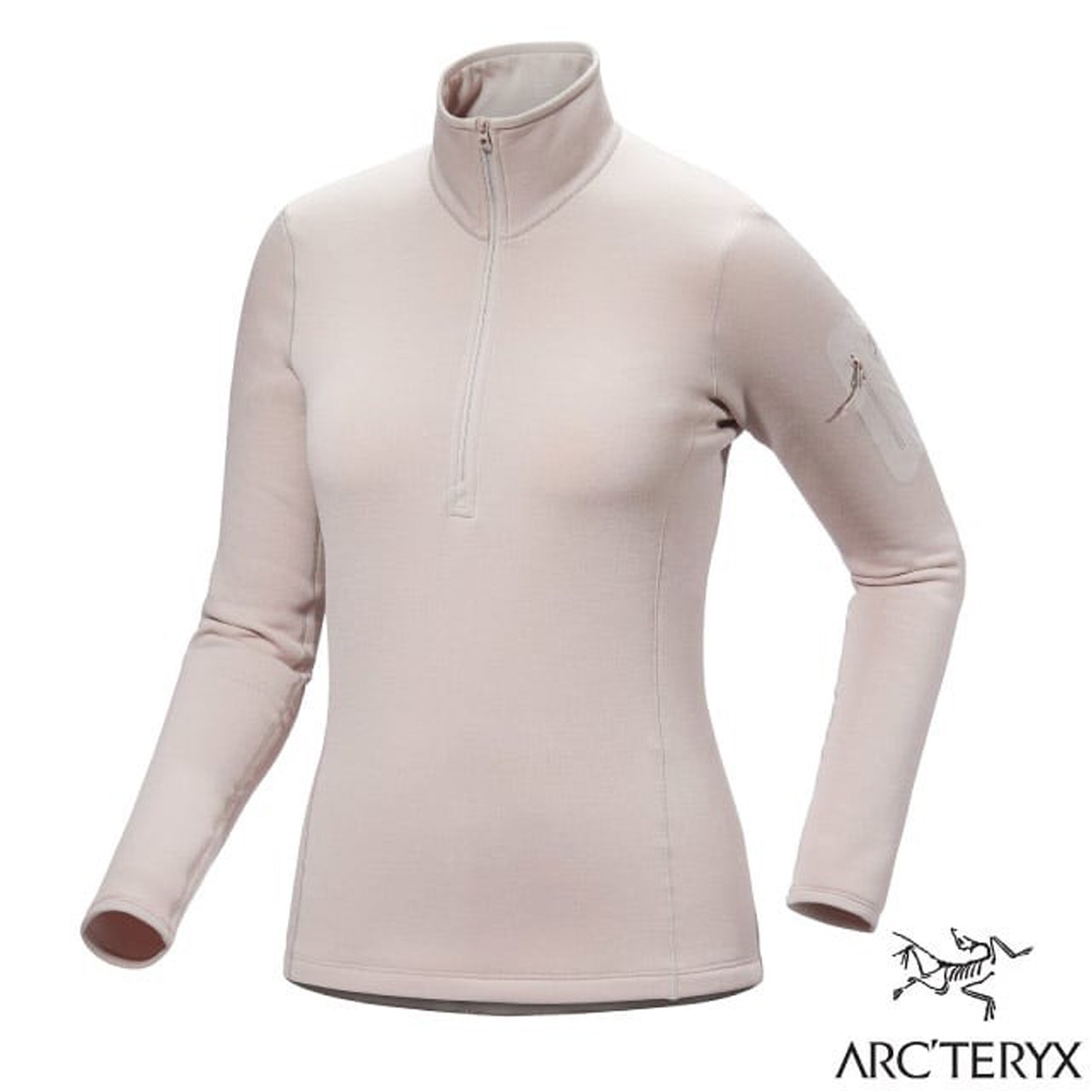 【ARCTERYX 始祖鳥】女 Rho 彈性透氣Polartec 保暖刷毛套頭衫.中層衣_X000006344-30205 暖石灰