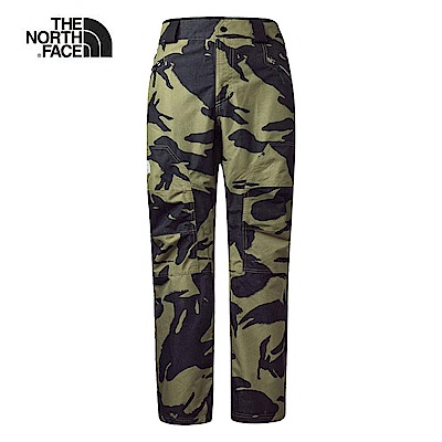 The North Face北面男款綠色防水保暖透氣滑雪褲｜3LWM7AB