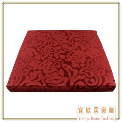 【宜欣居傢飾】艾馬仕-精緻緹花坐墊/實木椅座墊2入(紅) 55*55*5cm 台灣製