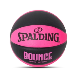 Spalding 籃球 Bounce 黑 粉 合成皮革 室內 室外 7號球 斯伯丁 SPB91006