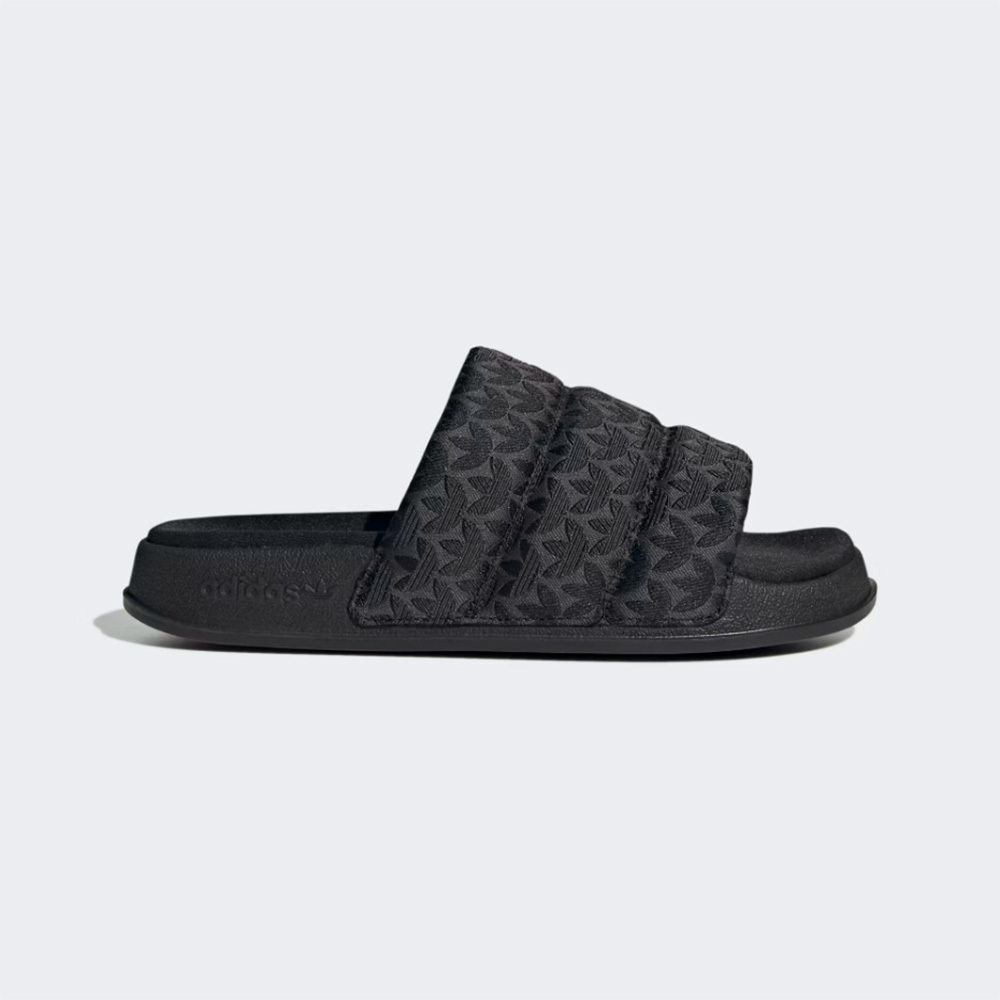 Adidas Adilette Essential W IG7149 女 涼拖鞋 休閒 經典 三葉草 滿版 柔軟 黑