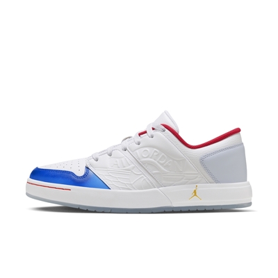 NIKE JORDAN NU RETRO 1 LOW 男籃球鞋-白藍紅-FN8903111