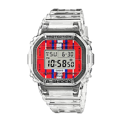CASIO卡西歐 G-SHOCK 佐藤可士和聯名錶款 半透明 替換式錶圈/錶帶組 經典系列 DWE-5600KS-7_43.8mm | G-SHOCK  | Yahoo奇摩購物中心