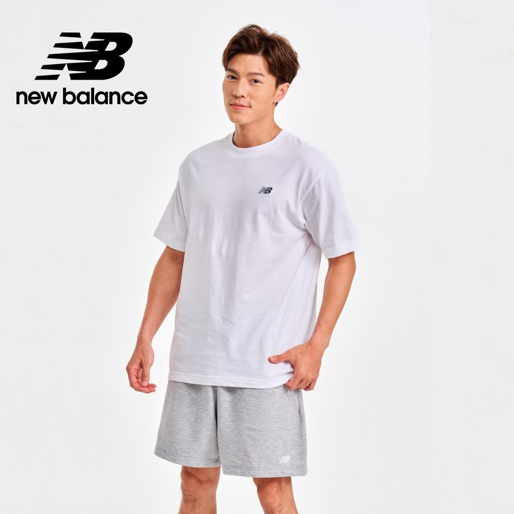 【New Balance】 圓領短袖上衣_男性_白色_MT41509WT