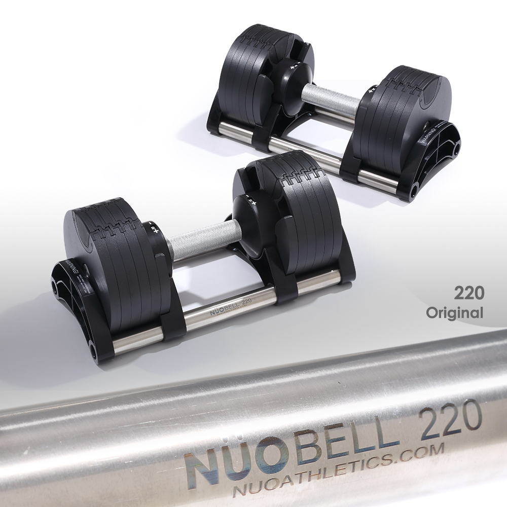 【NUO】220可調式啞鈴20KG-2入(黑色)