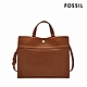 FOSSIL Gemma 真皮手提包-咖啡色 ZB1992200 product thumbnail 1