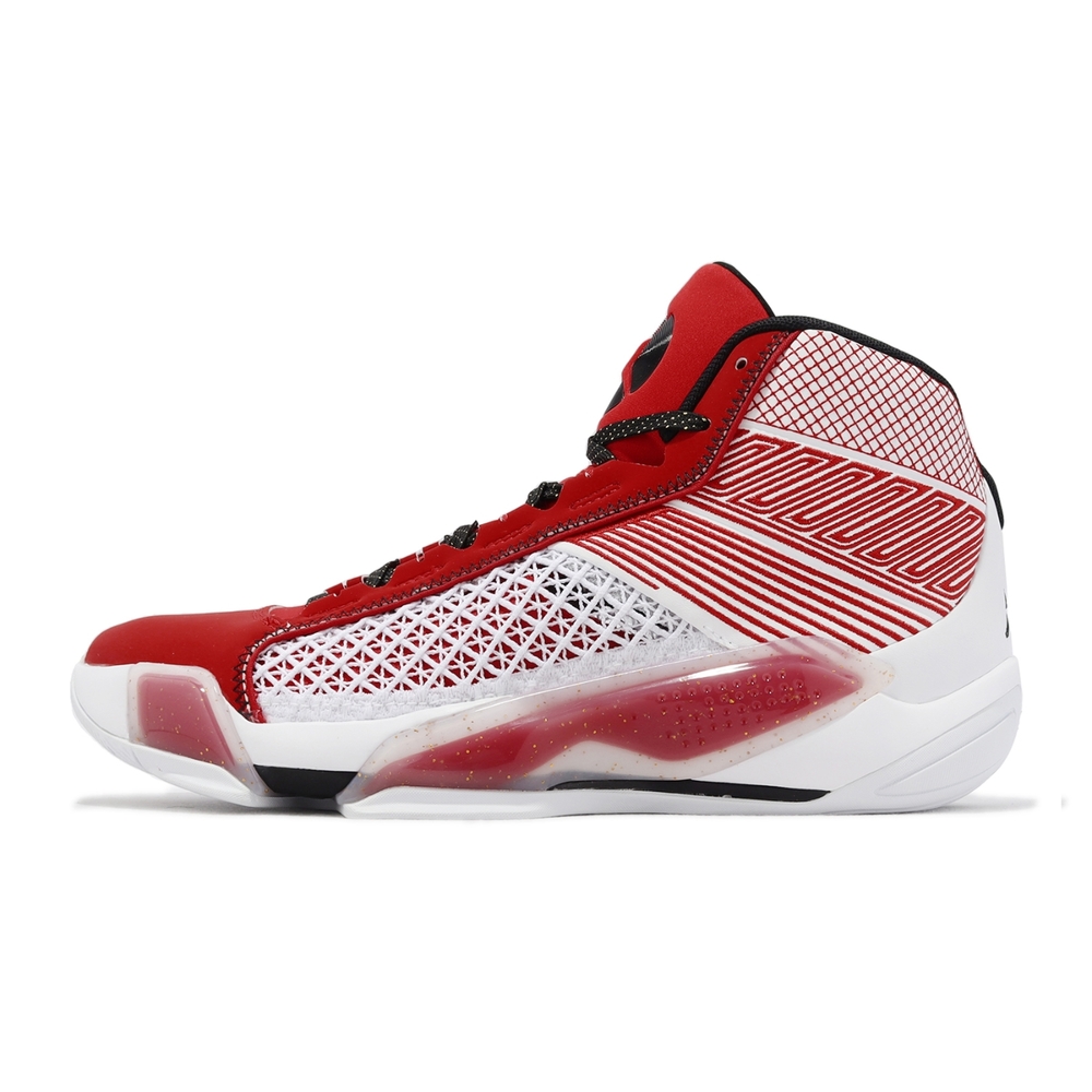 Nike 籃球鞋Air Jordan 38 XXXVIII PF 大學紅白男鞋氣墊緩震DZ3355-100